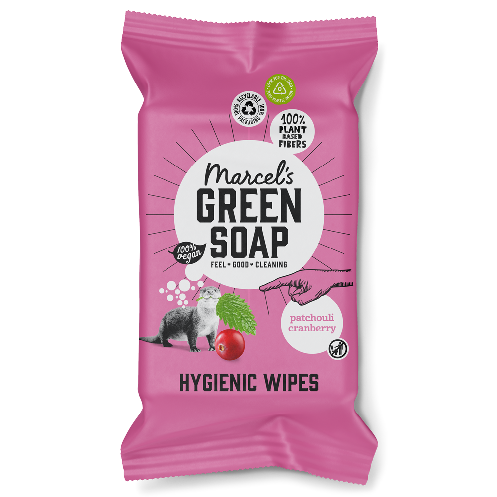 Hygienische Reinigungstücher Patchouli & Cranberry