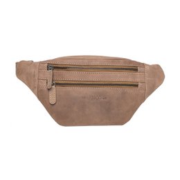 Taljetaske Læder - Fanny Pack Læder - Pouch Taske i 6 farver læder - Læder Belly Bag - Unisex model