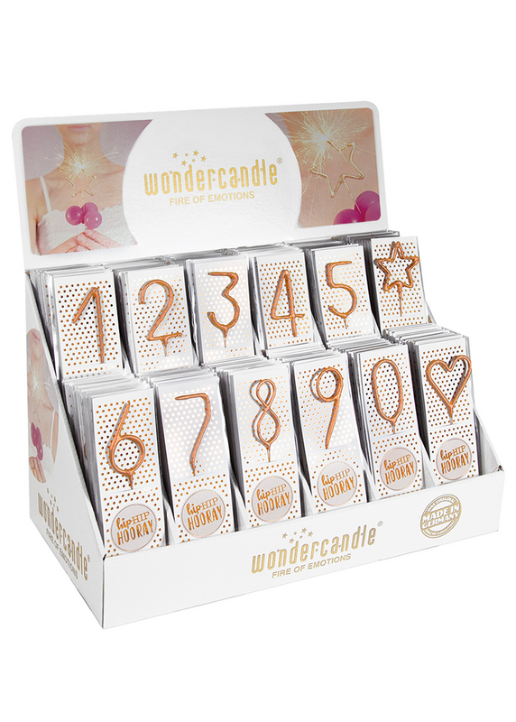 Hiphip hooray Roségold 290 Sortiment 144 Wondercandle® classic