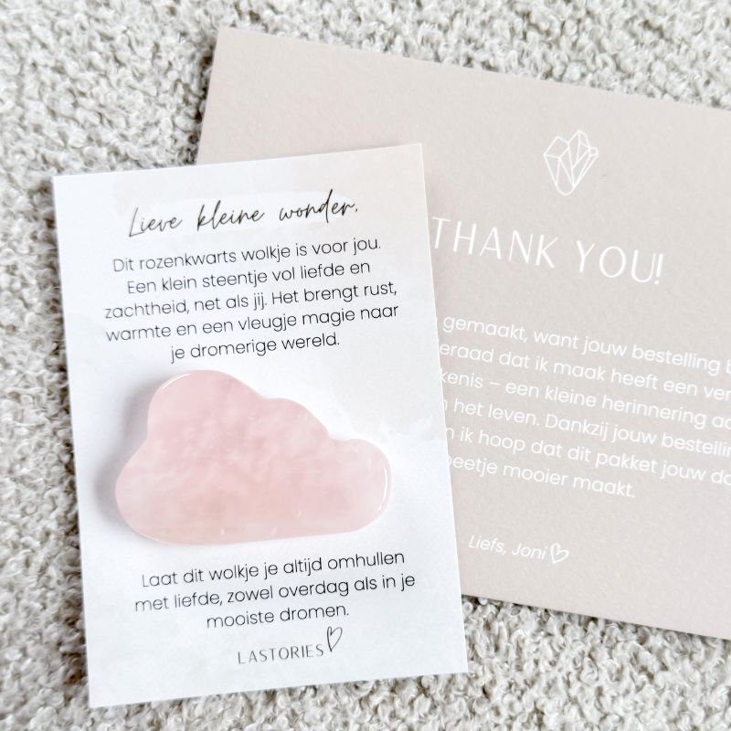 Rose Quartz Cloud - On Card