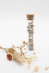 Dried flowers and text in tube - My dearest - Mother's Day - Mom