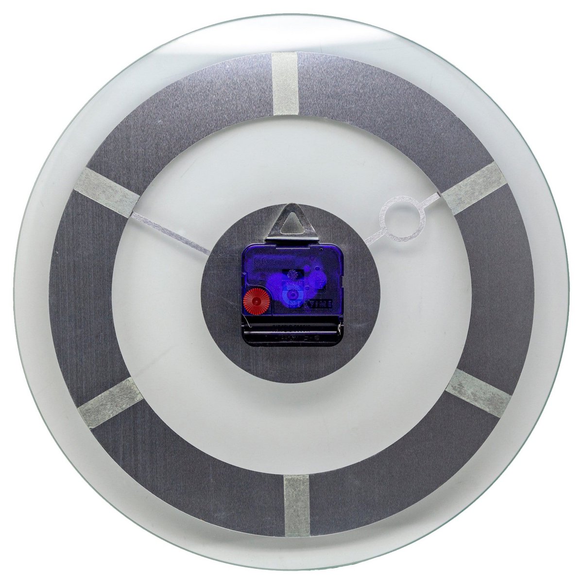 Wall clock - 31 cm - Aluminium - Glass - 'Retro'