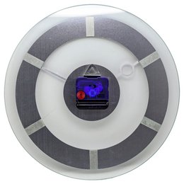 Wall clock - 31 cm - Aluminium - Glass - 'Retro'