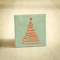 Tegeltje Kerst - Lichtgroen - Kerstboom