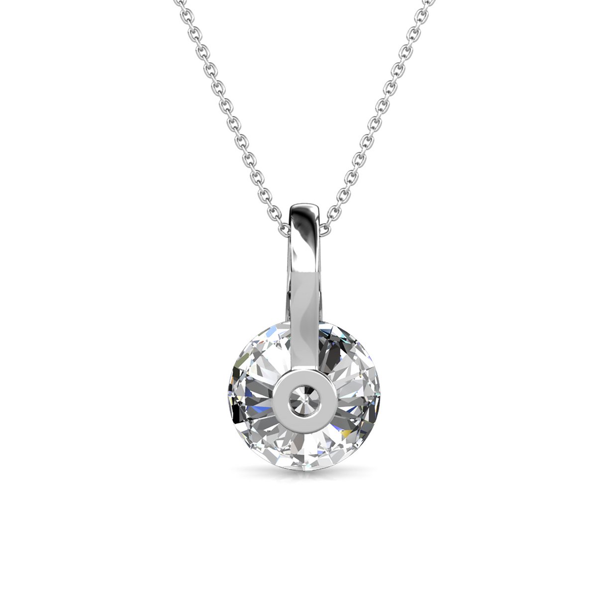 Pendentifs Classy - Argenté et Cristal