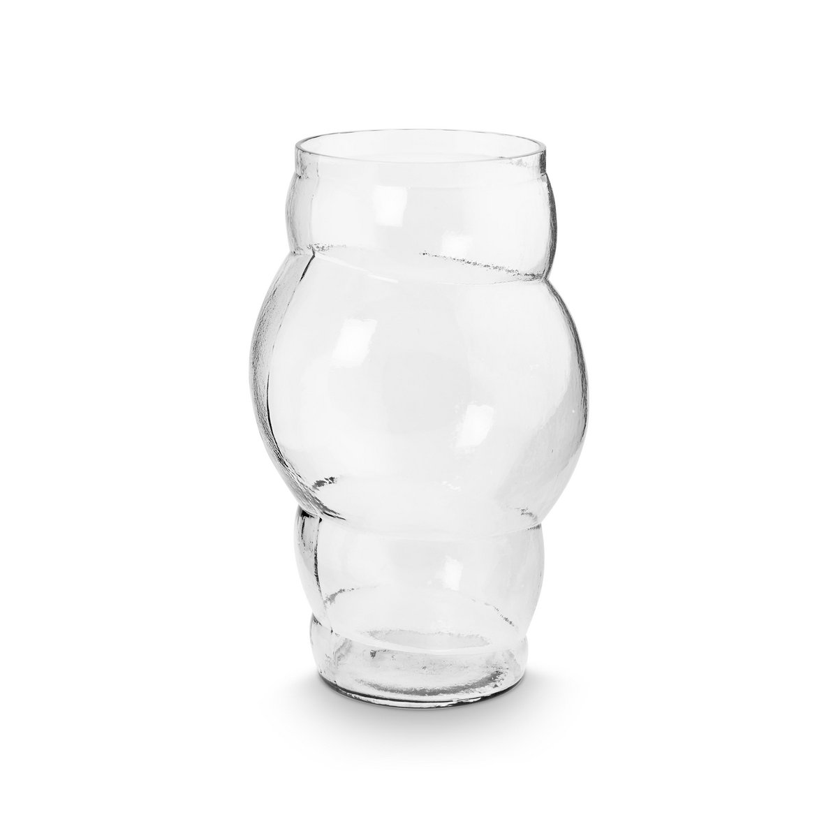 Vase Glass Clear  Bubble 24x35cm