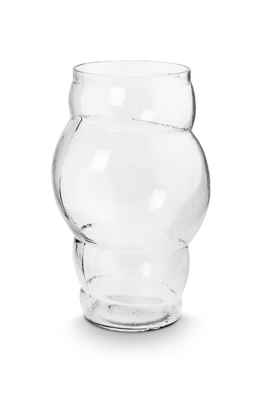 Vase Glass Clear  Bubble 24x35cm