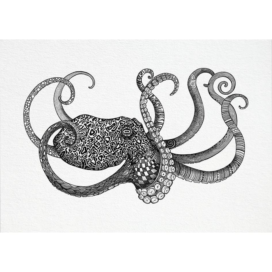 Postkarte – Oktopus