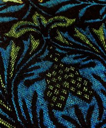 William Morris Moody Teal Avian Botanical Cushion Cover | WIM014