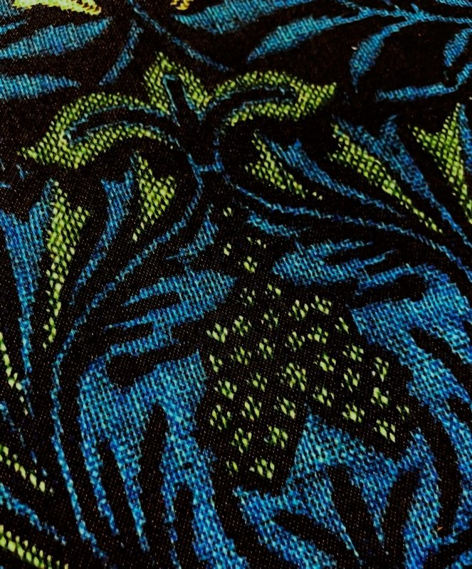 William Morris Moody Teal Avian Botanical Cushion Cover | WIM014