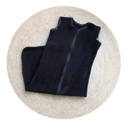 Baby Sleeping Bag - Black Ribbed Fabric