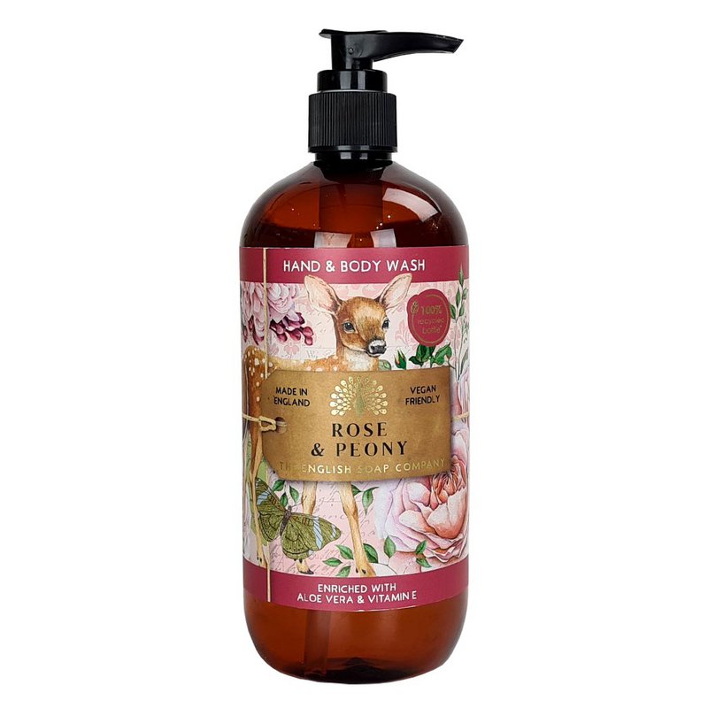 ENGLISH SOAP C° Hand & Body Wash 500ml - Rose & Peony