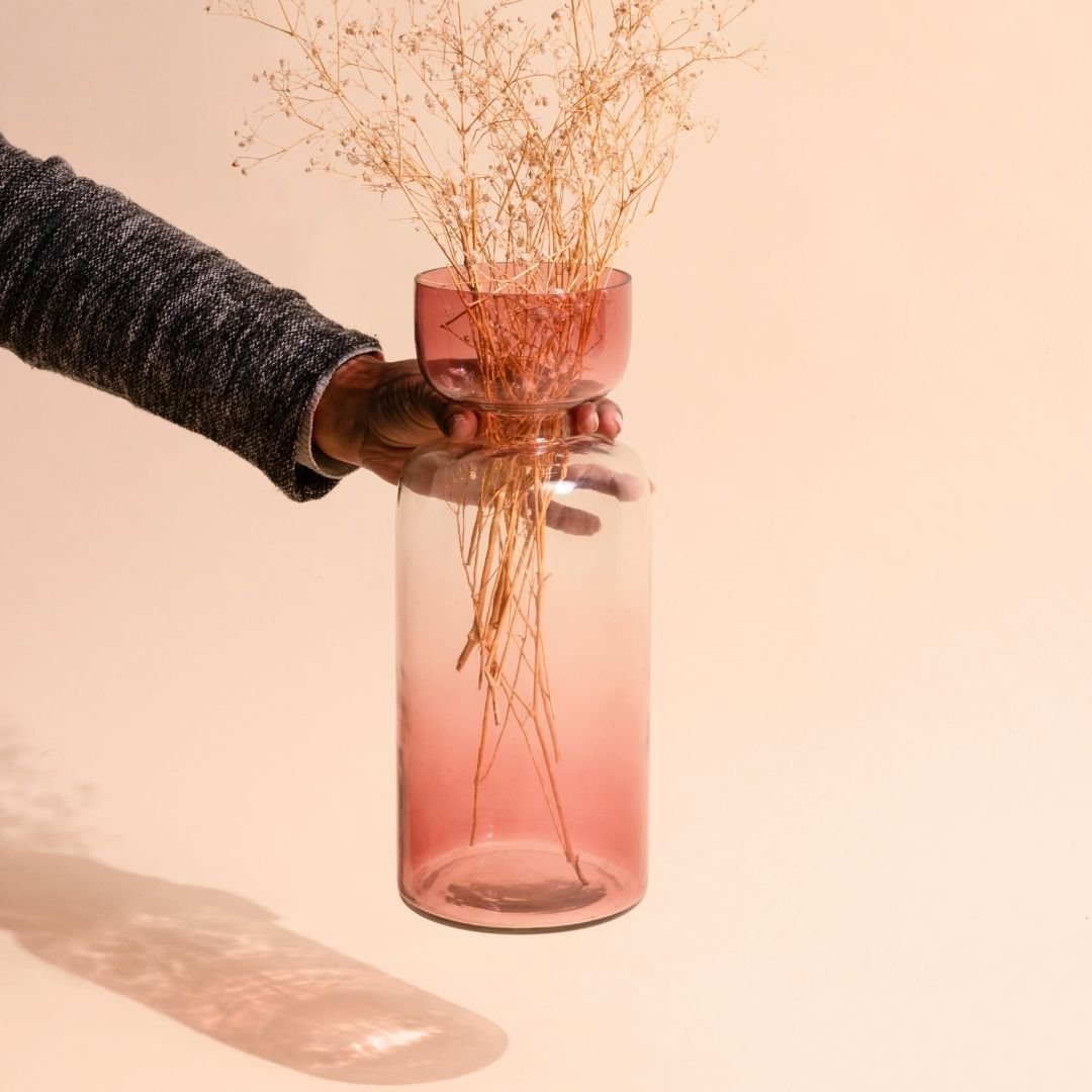 Vase | Handblown Tinted Grande Size Colors | Glass
