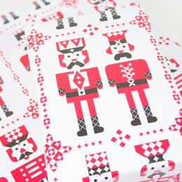 Geschenkpapier Nussknacker