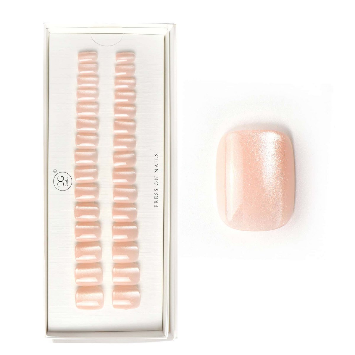 Gelzz Soft Gel Press On Corto Quarzo rosa (S05)