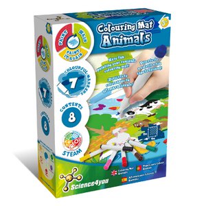 Science4you Washable Animal Painting Mat - Water Drawing Mat Set for Toddlers with Dinosaurs with 7 Water Pens for Toddlers, STEM Toys and Games for kids, Gifts for Boys and Girls Age 3+ Year Olds