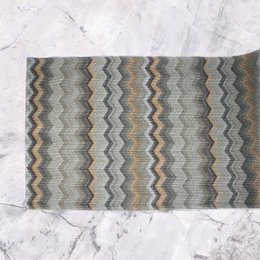 Tunk Runner Zigzag Wzór Brown 150 cm długą skórę syntetyczną