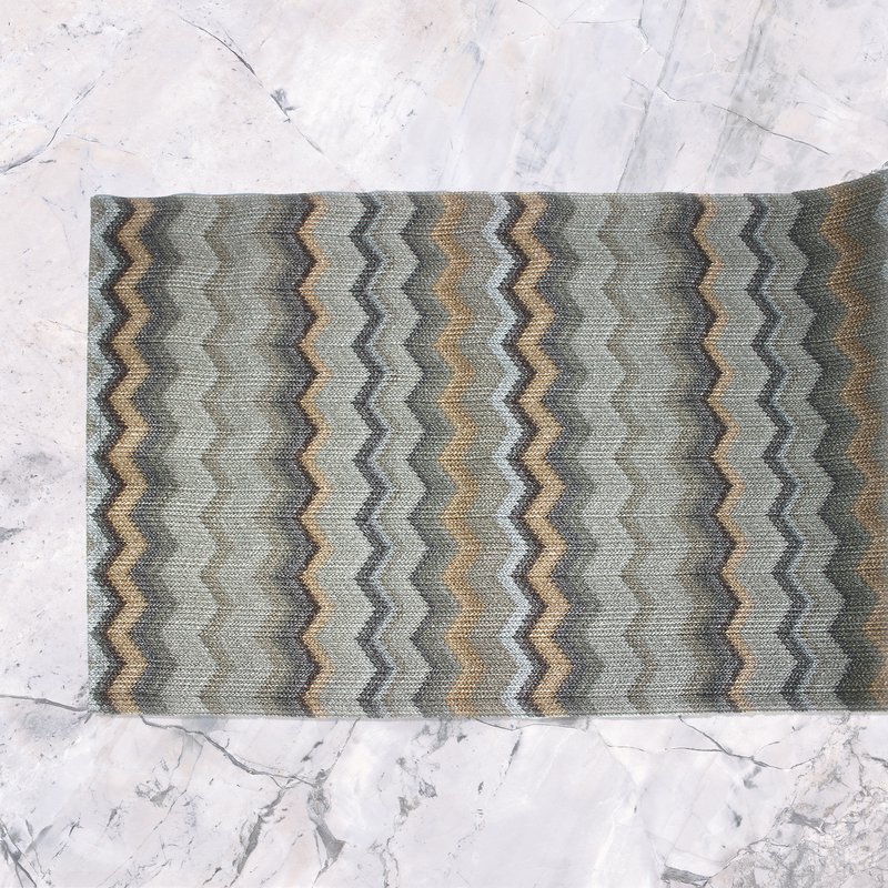 Tunk Runner Zigzag Wzór Brown 150 cm długą skórę syntetyczną