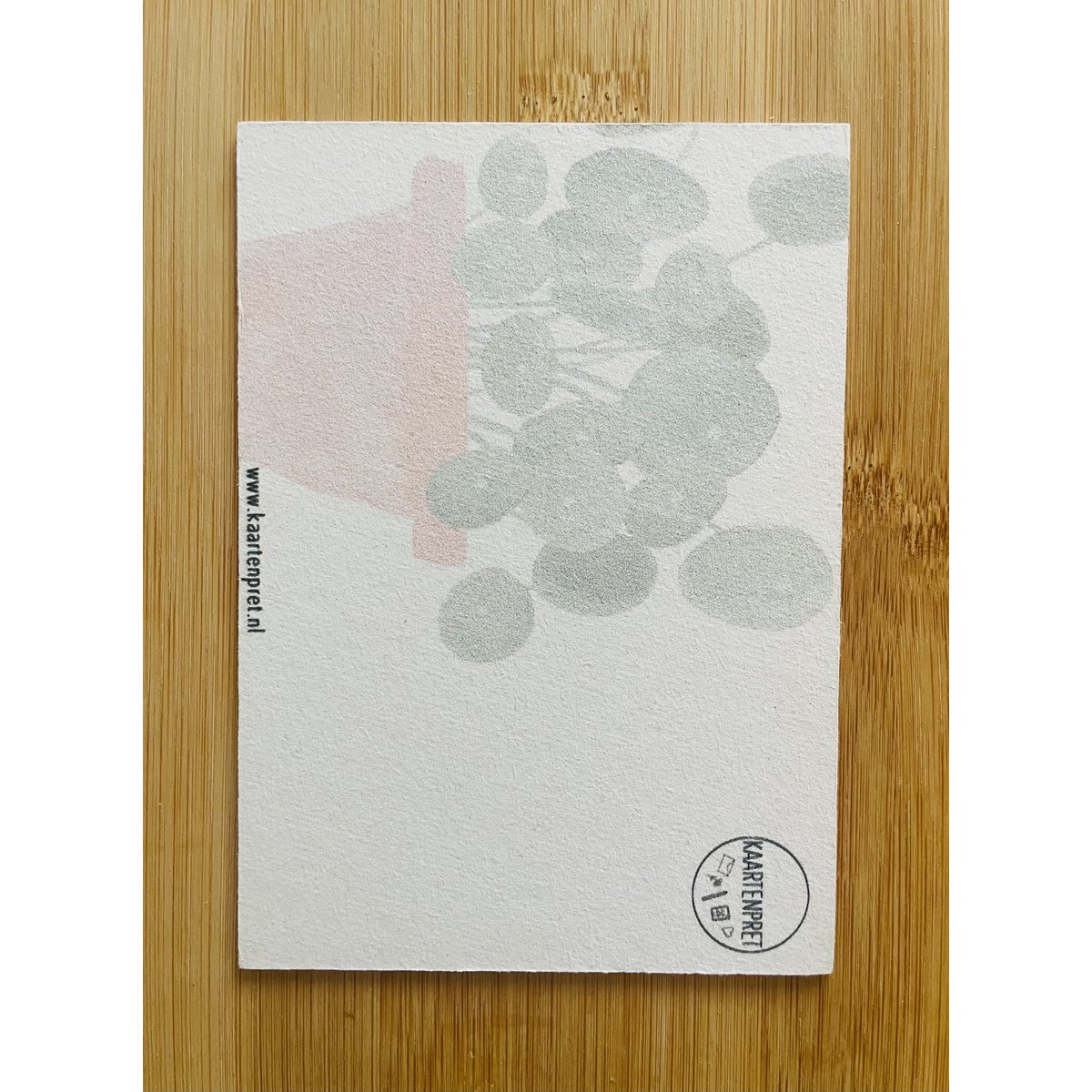 Carte en carton de plante de crêpes