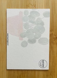 Carte en carton de plante de crêpes