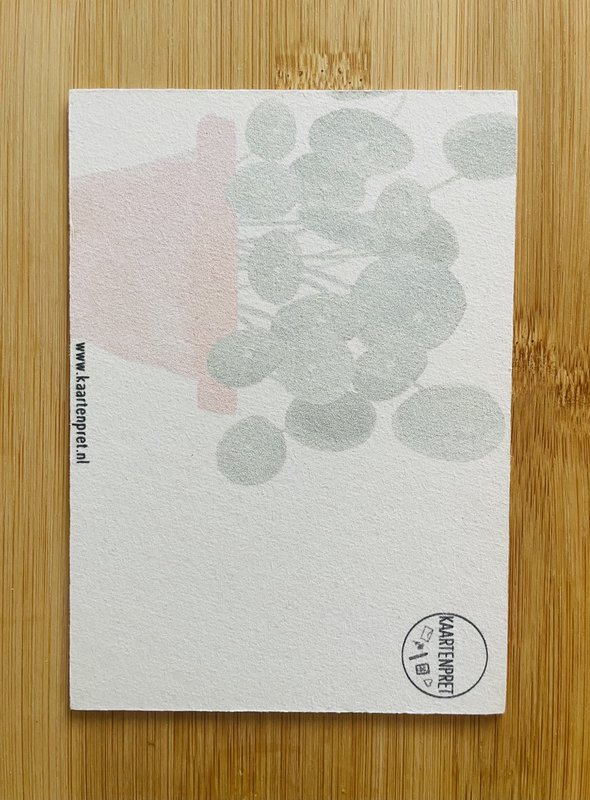 Carte en carton de plante de crêpes