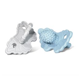 RaZberry set di due massaggiagengive: blu e grigio