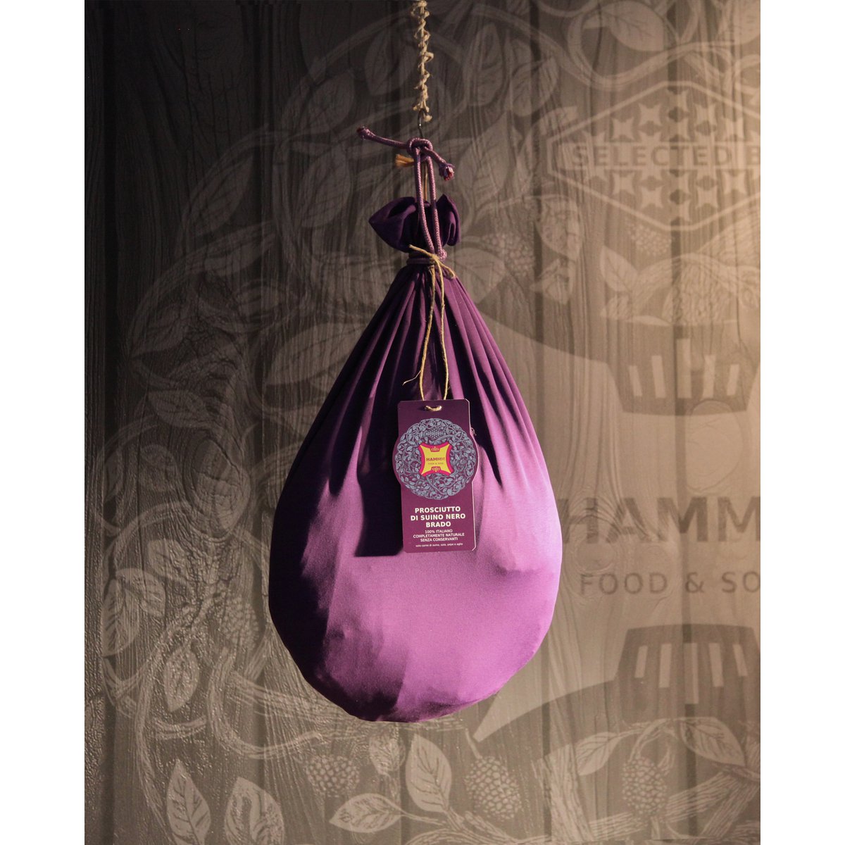 🇮🇹 Prosciutto disossato di suino nero brado umbro – salume artigianale stagionato