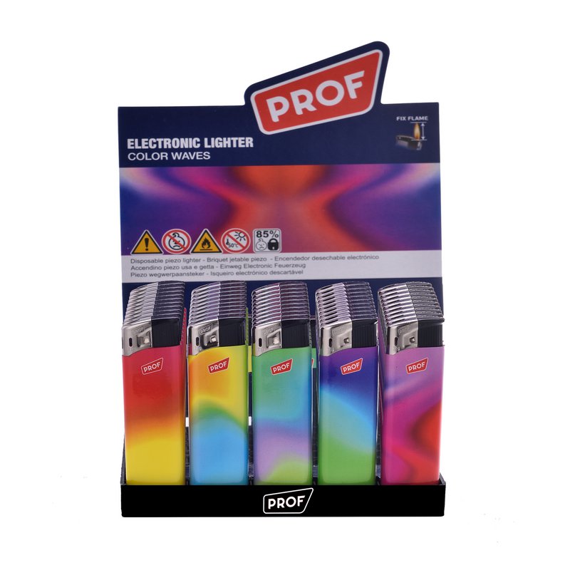 PROF briquet électronique FIXFLAME COLOR WAVES