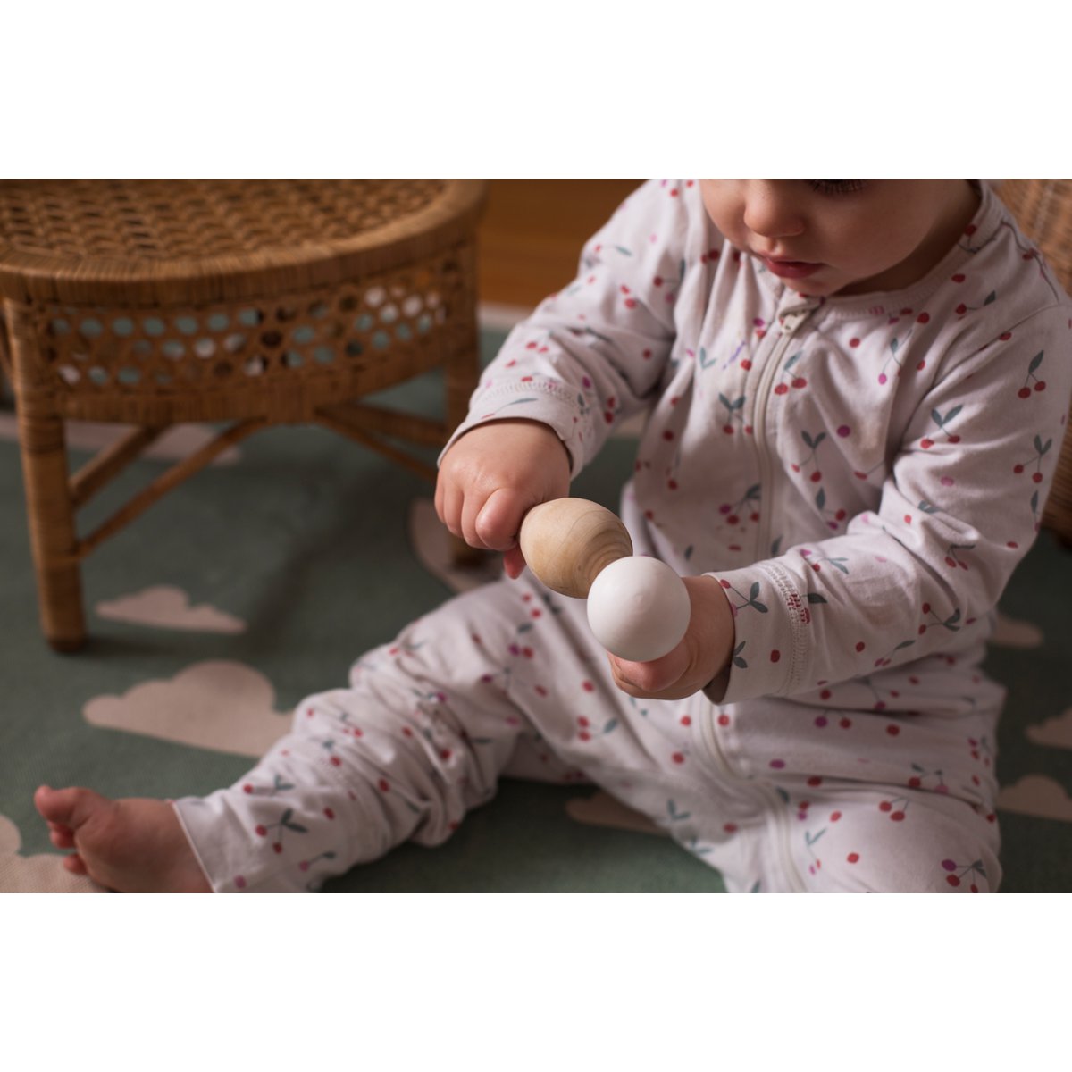 Maracas Rose Pastel/Blanc