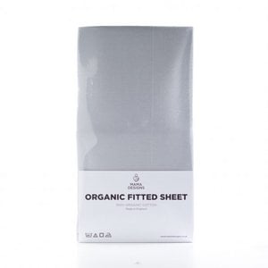 Grey Organic Fitted Sheet