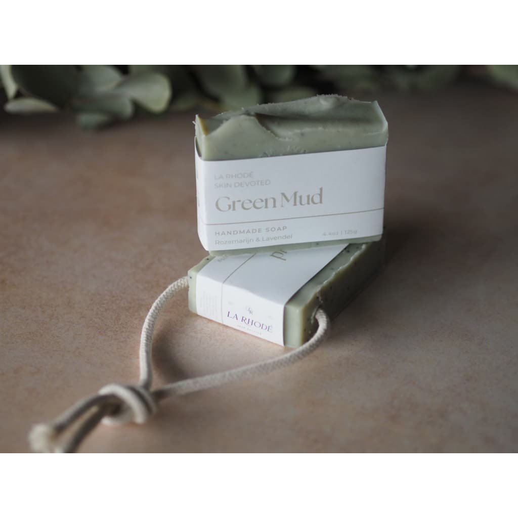 Soap on a rope - Green Mud