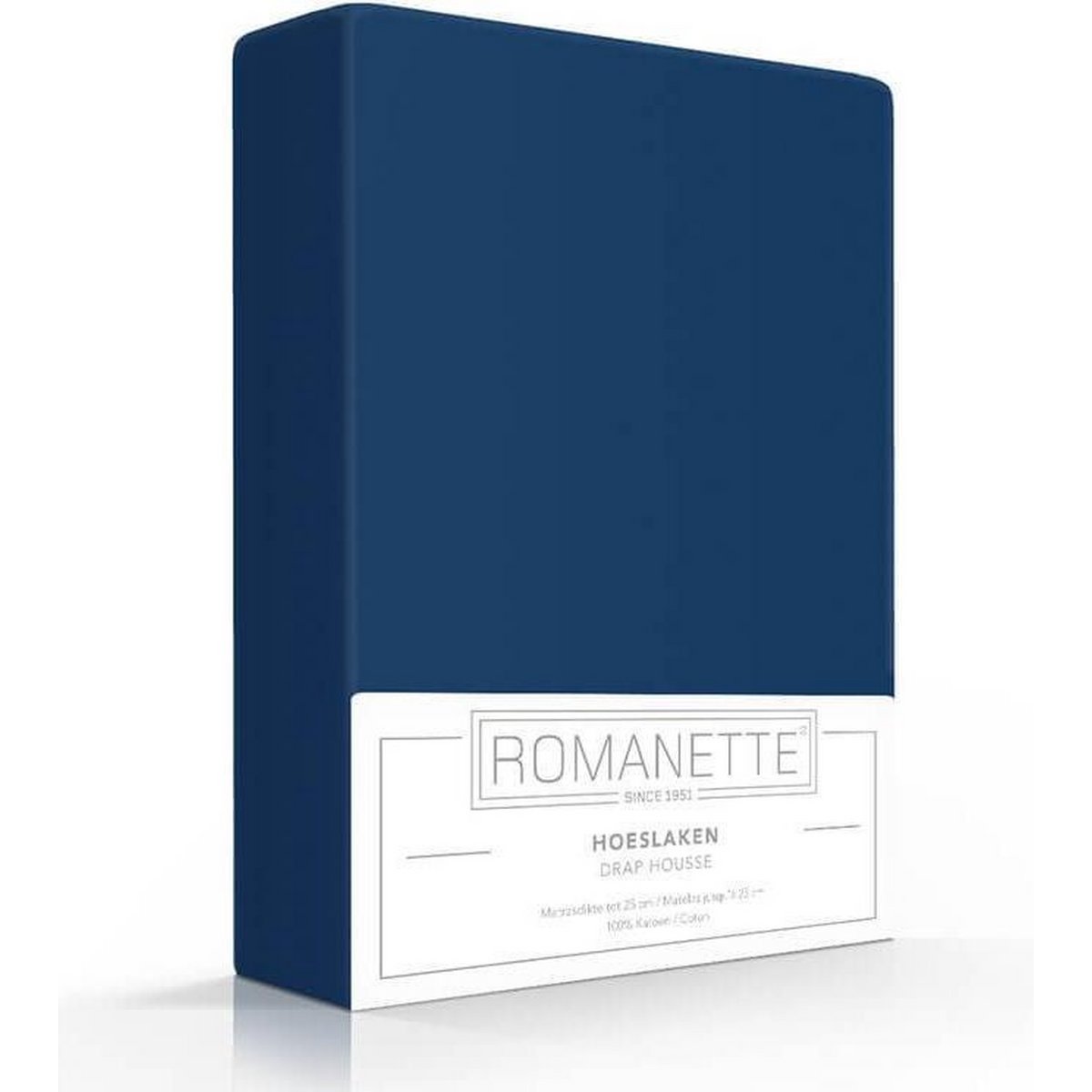 Lenzuolo con angoli Romanette blu scuro