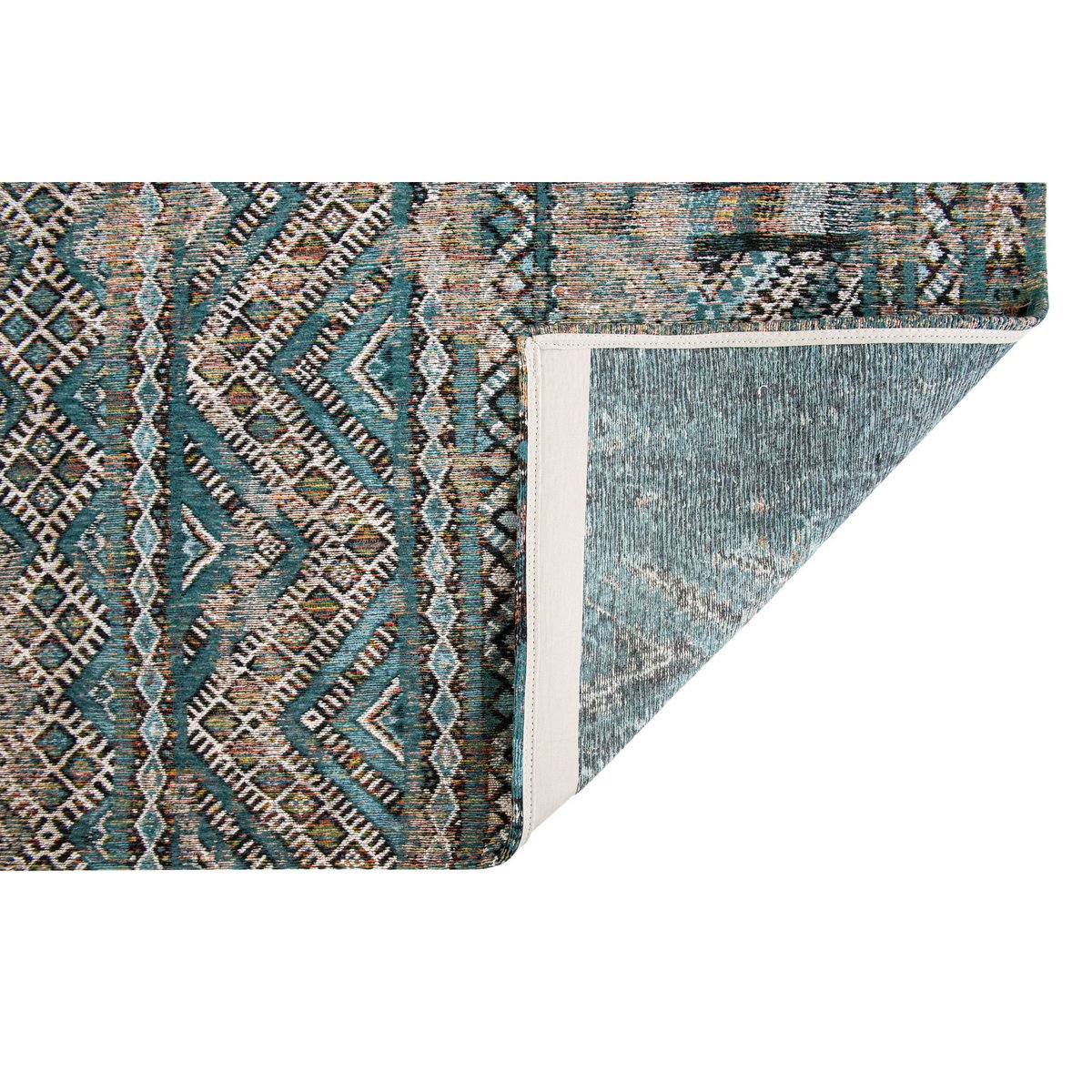 Eco Rug - Zemmuri Blue - Vloerkleed bruin en blauw