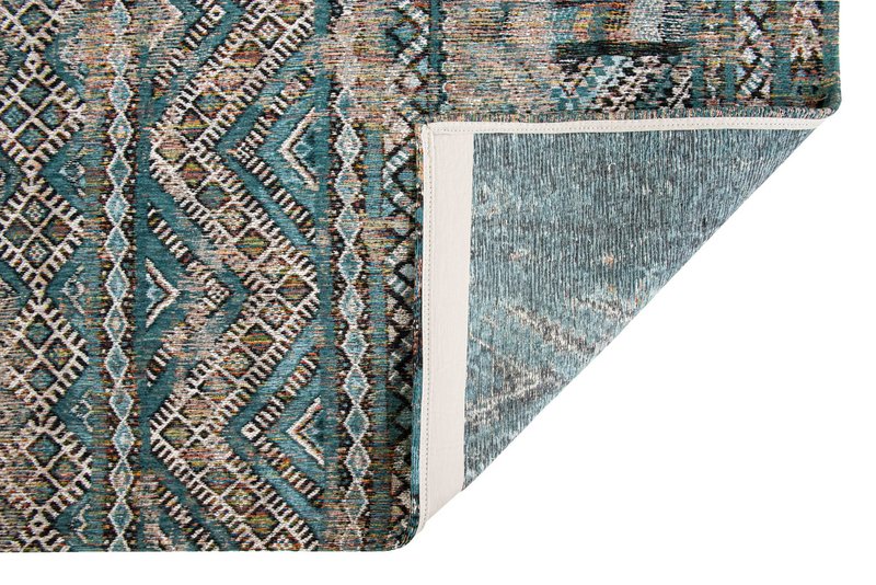 Dywan Eco - Zemmuri Blue - Dywan brązowo-niebieski