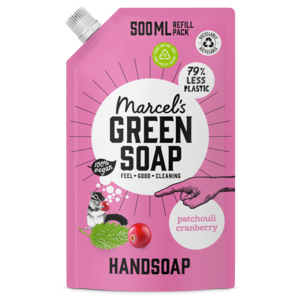 Handzeep Navulling Patchouli & Cranberry
