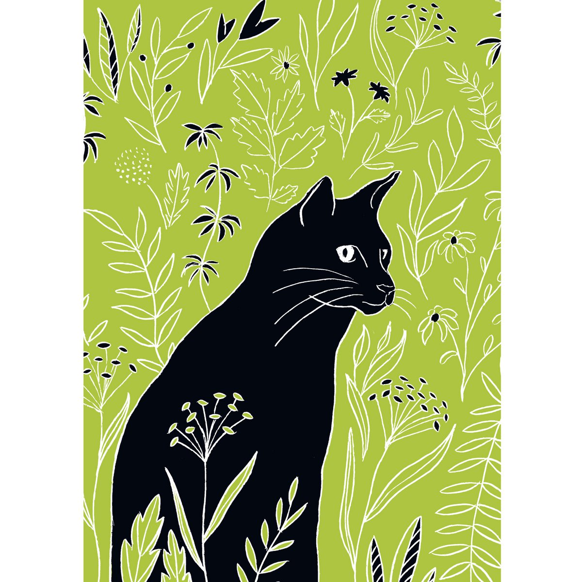 Poster | Katze & Wiese