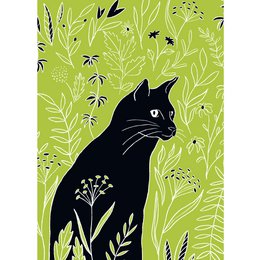 Poster | Katze & Wiese