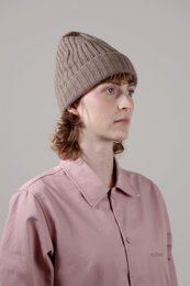 Ribbed - 100% cashmere unisex beanie
