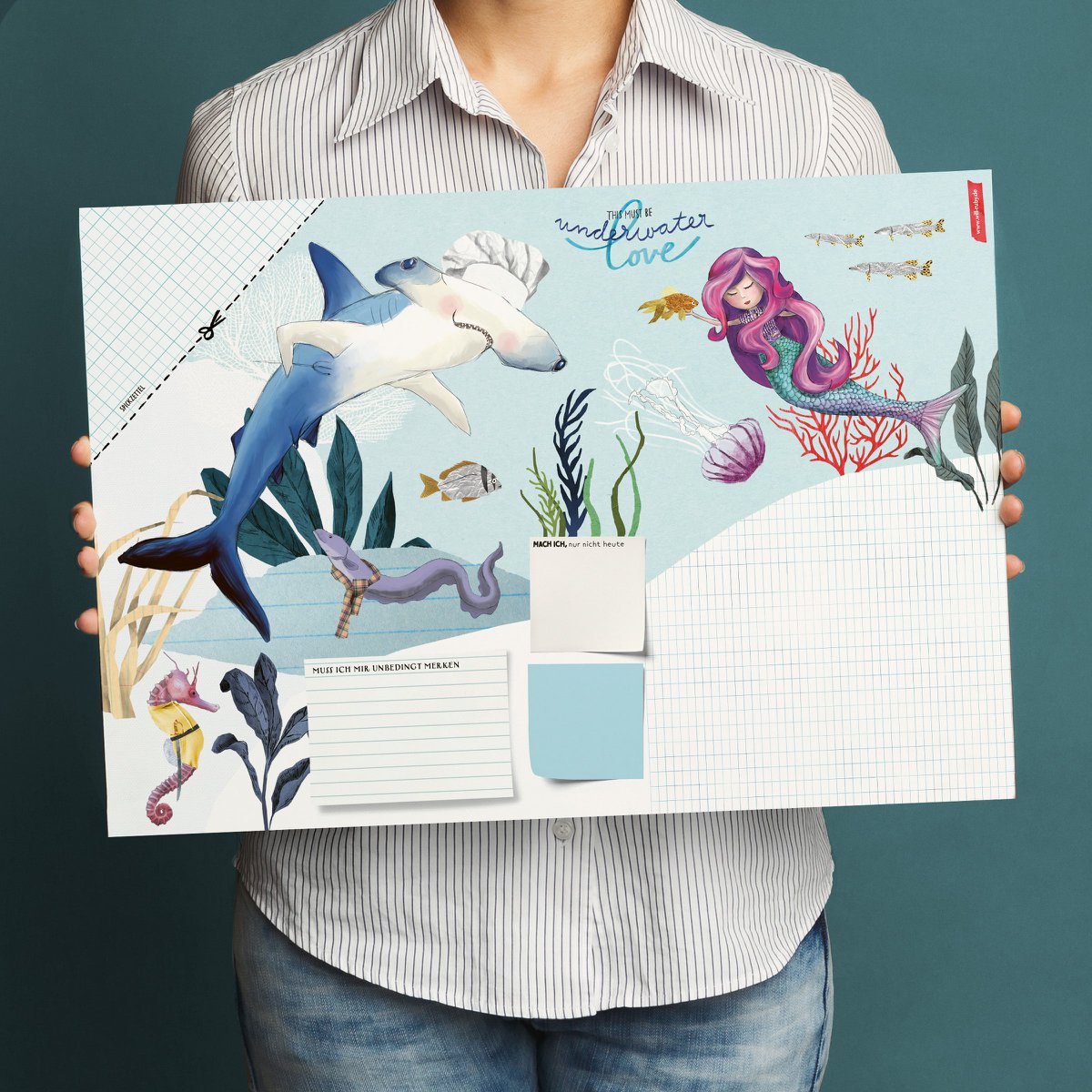 Desk pad - underwater