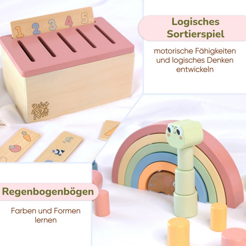 Scatola da gioco Montessori BusyKids 36m+ 