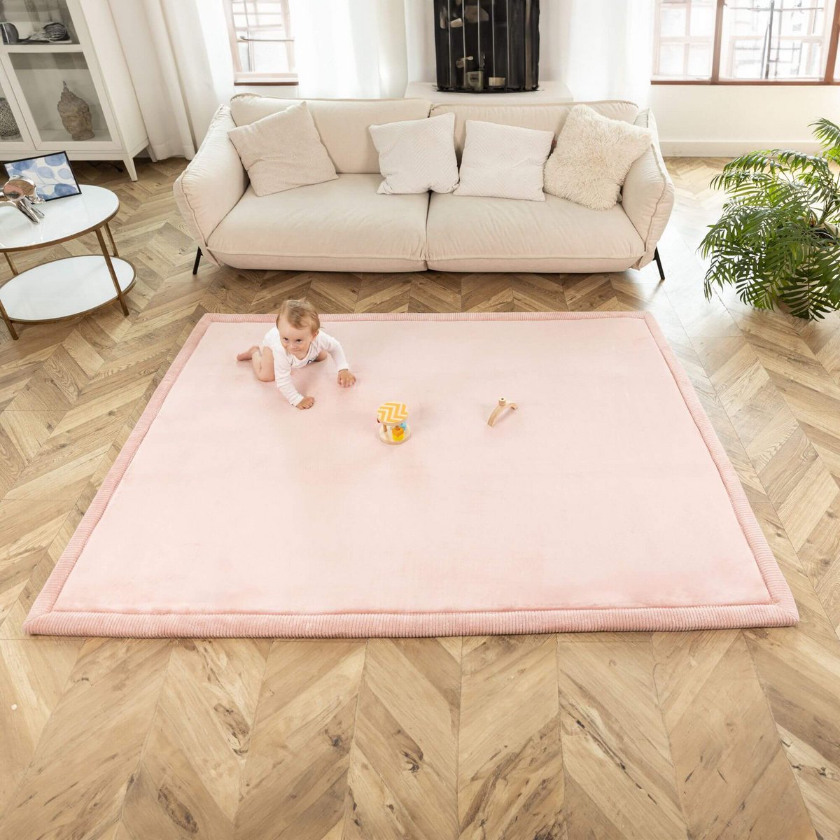 Tapis de jeu Hakuna Matte Cloud - Rose (2 x 1,5 m)
