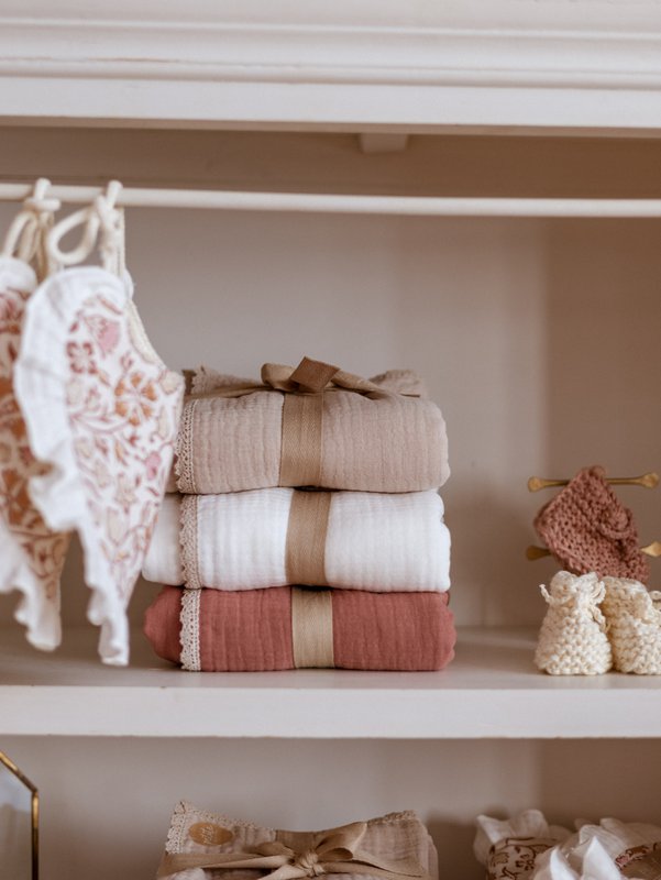 Baby Swaddle / Triple Layer Muslin - Elfenben