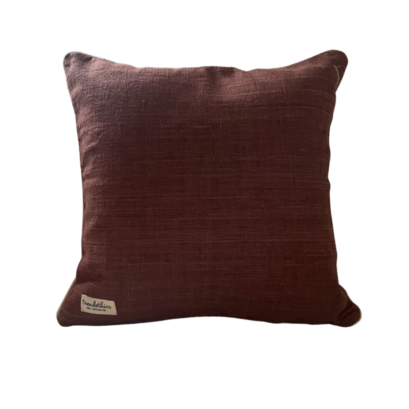 Fodera per cuscino decorativo marrone Dokmai