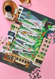 LOMBARD STREET - Jigsaw Puzzle 1000 brikker