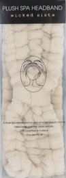 WS Plush Spa Headband Latte