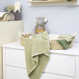 Badekappe frotté Popcorn Soft Olive 75x75cm
