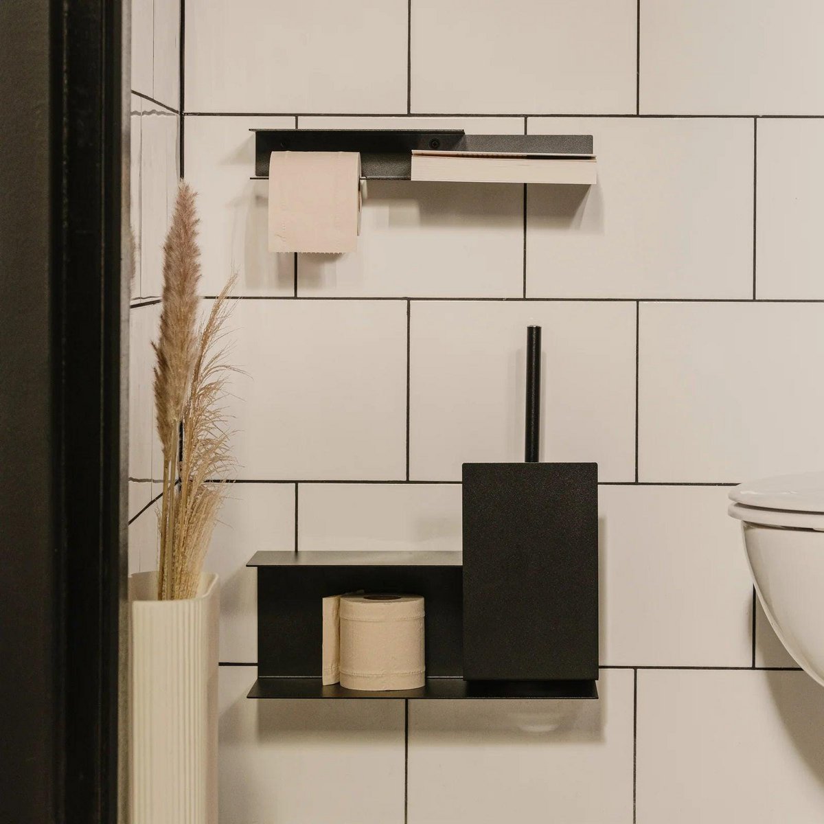 Sorrento toiletborstelhouder – moderne roestvrijstalen badkameraccessoires