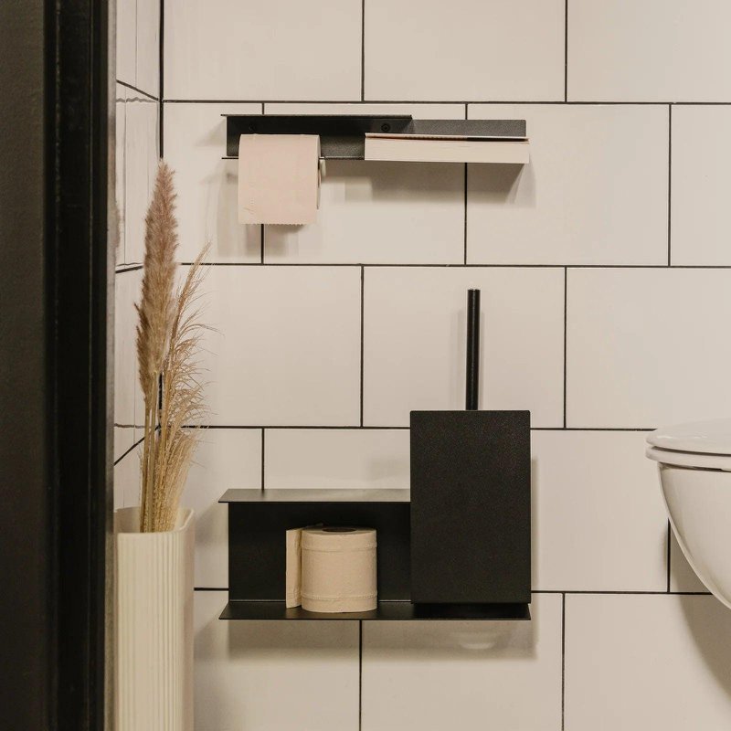 Sorrento toiletborstelhouder – moderne roestvrijstalen badkameraccessoires