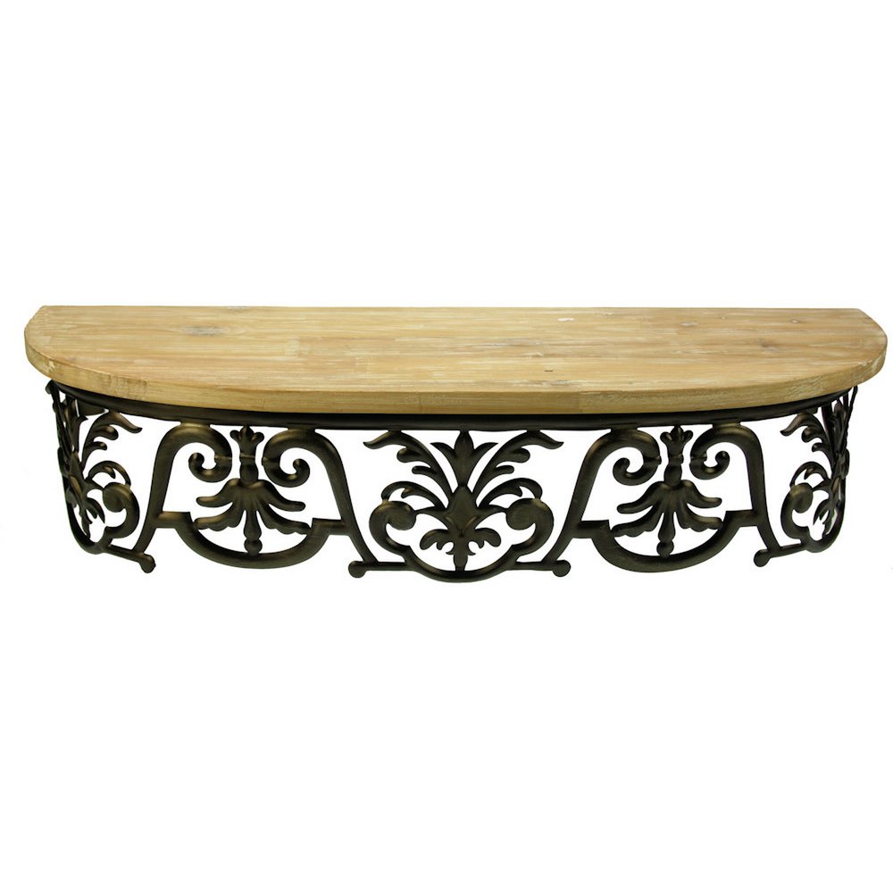 Wandkonsole Ornament oval 60x19x14cm
