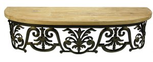 Wall console Ornament oval 60x19x14cm
